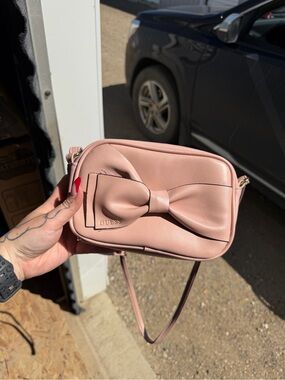 Guess Blush Pink Bow Crossbody Bag